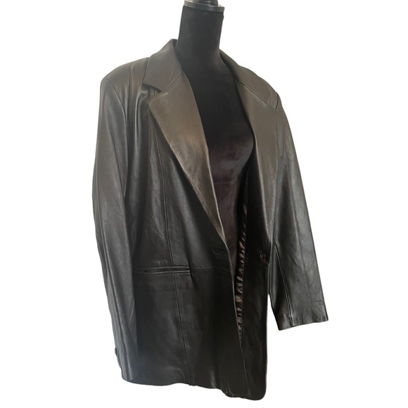 Denim & Co. Genuine Leather Jacket - Picture 1 of 6